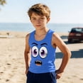 thumbnail image 2 of Niños Pequeños Camisola sin Mangas Gradiente Suave Impresión Moda Lindo Fondo para Niños 3-15 Años, 2 of 6