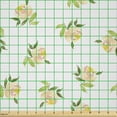 thumbnail image 2 of Ambesonne Floral Fabric by the Yard Microfiber, Soft Toned Rose Bouquets, 1 Yard, Peach Yellow Olive Green, 2 of 2