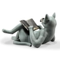 thumbnail image 1 of Figura de gato - Estatua de gato lindo - Decoración de gato caprichosa para amantes de los gatos - Coleccionables de gatos y decoración de meditación, 1 of 5