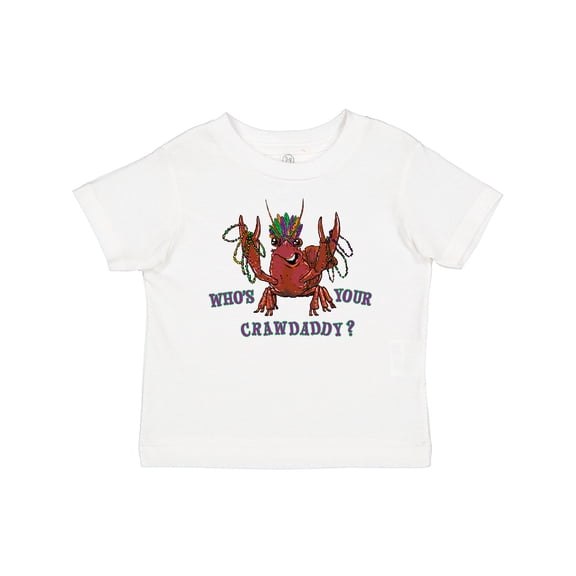 Inktastic WHO'S YOUR CRAWDADDY? Mardi Gras Crayfish Boys or Girls Baby T-Shirt
