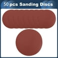 thumbnail image 4 of Unique Bargains Sanding Discs, 7 Inch Automotive Repair Round Hook and Loop Sandpaper Aluminum Oxide, Paper Base Red, 50 Pcs 800 Grit, 4 of 7