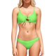 thumbnail image 1 of Bikini de Dos Piezas con Escote en V y Cordones para Mujer Verde neón G Verde neón G Xishao ropa, 1 of 2