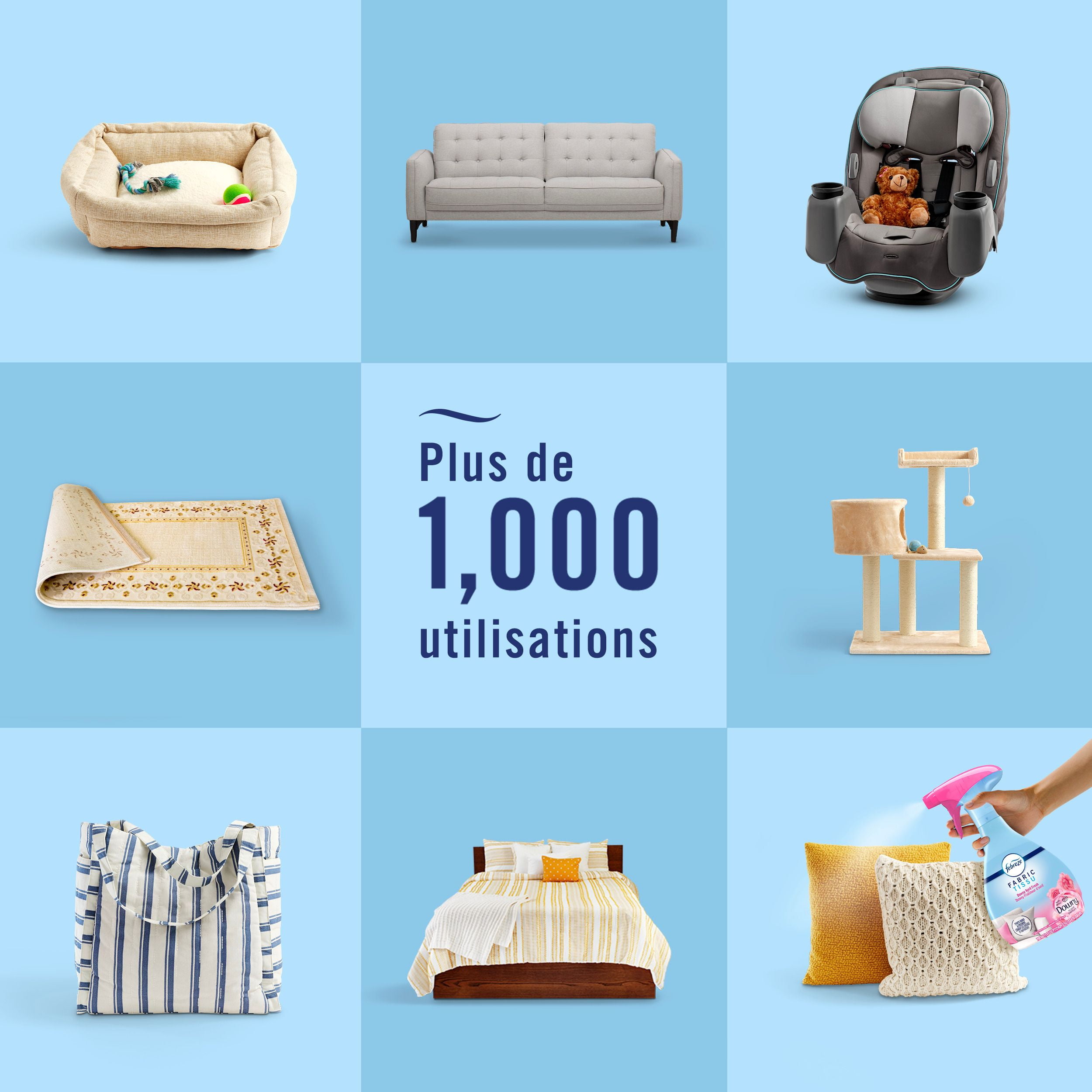 Febreze Fabric Spray Air Freshener, Odor-Fighting Fabric Refresher, Downy Calm Scent, 500 mL