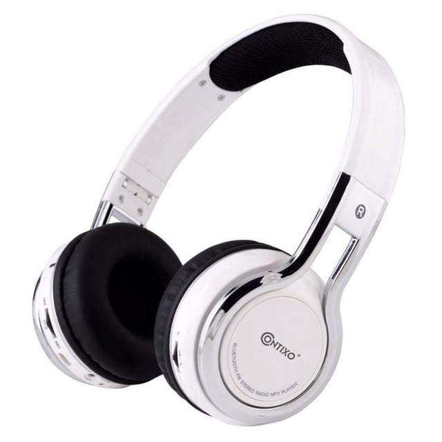 Contixo Kid Safe 85dB Auriculares inalámbricos plegables Bluetooth KB-2600 Blanco