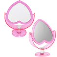 thumbnail image 2 of Table Mirror Heart Shape Vintage Double-sided Countertop Mirror Makeup Mirror, 2 of 10