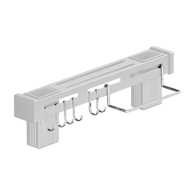 Leodye 1PCS Punch-free Stainless Steel Tool Rack 5-rack Design Multifunctional Kitchen Organizer Home Countertop Cutter Utensil Storage Rack