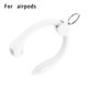 thumbnail image 2 of Tholdsy 1 par de auriculares de silicona con gancho para la oreja, auriculares portátiles con gancho para la oreja, soporte para Cables de audio/vídeo blanco transparente, 2 of 6