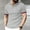 Gray, variant on DPTALR George Men’s Lightweight Athletic Short Sleeve Hoodies Solid Color T-Shirts BeigeBig and Tall Men XXXL