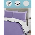 thumbnail image 4 of Quilts Twin XL Size, Purple Geometric Soft Comforter Bedding Set for Bed, White Greek Key Design Abstract Modern Art Lightweight Quilted Bedspread with Pillow Cover(2 Pieces), 68x98 Inch, 4 of 6