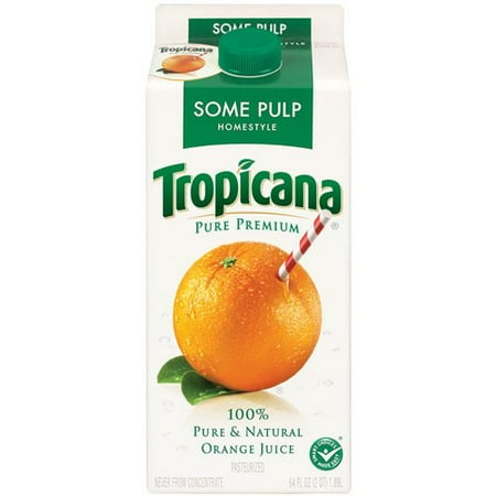 Tropicana Some Pulp Homestyle 100% Pure & Natural Orange ...
