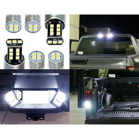 Ijdmtoy Complete 6pcs Super Bright Xenon White Led License Plate Ijdmtoy Complete 6pcs Super Bright Xenon White Led License Plate Backup And High Mount Clearance