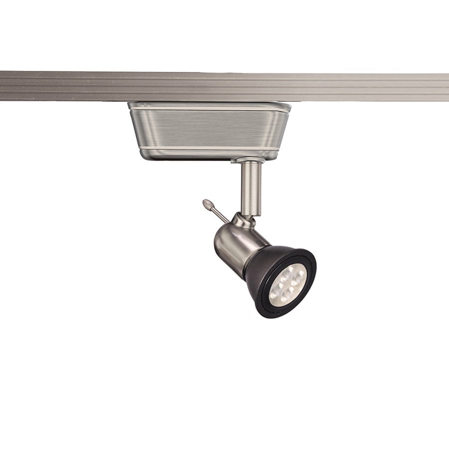 wac lighting 8w led low voltage track luminaire h track 3000k brushed