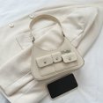 thumbnail image 3 of Bolso de mano para mujer Bolso de viaje femenino simple de PU de gran capacidad (Blanco) Ndcxsfigh Para Estrenar, 3 of 7