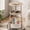 Light Oak, variant on Round Side Table with Charging Station and USB Type C Port, Brown, Small 3-Tier Sofa Couch End Table with Basket for Living Room, Bedroom, Small Spaces