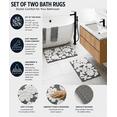 thumbnail image 2 of Mainstays 2 Piece Floral Bath Rug Set, Grey, 17" x 24" & 20" x 30", 2 of 7