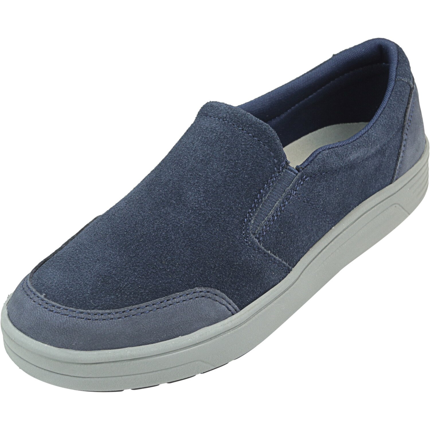 Easy Spirit Women's Nutmeg Dark Blue Low Top Leather SlipOn Shoes 5M