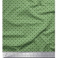 thumbnail image 1 of Soimoi Green Rayon Fabric Scales Geometric Print Fabric by Yard 42 Inch Wide, 1 of 3