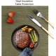 thumbnail image 3 of (Taupe) Juego de 6 manteles individuales (30 x 45 cm), manteles individuales tejidos lavables para cocina o mesa de comedor, resistentes al calor, antideslizantes, hechos de vinilo, 3 of 5