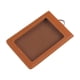 thumbnail image 4 of Estuche vertical de cuero PU de doble cara para porta credencial de identificación, ideal para viajes, compras escolares, 4 of 9