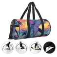 thumbnail image 3 of Easygdp Hip-Hop DJ Dolphin Bolsa de Viaje, Bolsa de Mano, Bolsa de Gimnasio, Bolsa de Equipaje para Viaje, 3 of 6