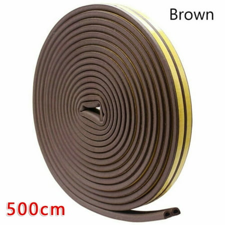 

LIKEM 9*6mm Casement Cabinet Door Sound Weather Proof Sealing Strip D Type 5 Meter