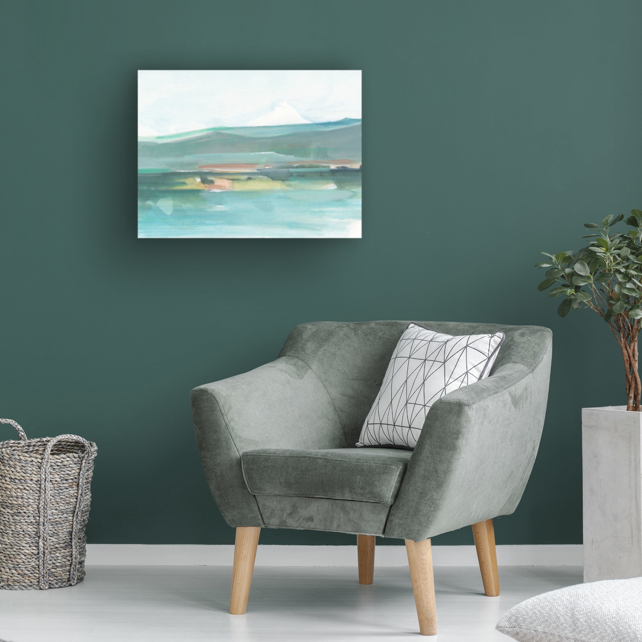 Canvas Wall Art - Ethan Harper 'View from the Sea I' Wall Art for Living Room, Bedroom, or Office Décor by Trademark Fine Art - 19 x 14 Inches