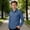 Blue, variant on RTKFRFLM Boys' Long Sleeve Cotton Linen Shirt Classic Button Down Collared Top for Kids Breathable Lightweight Summer Blouse Casual Fashionable Gentleman's Ages 5-16 Years Old Solid