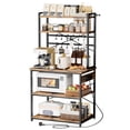 thumbnail image 1 of VEVOR Kitchen Bakers Rack, 5 ft Power Cable Bakers Rack with Power Outlet, Kitchen Stand with X-Shaped Support Bar, 12 S-Shaped Hooks, Coffee Bar Stand for Dishes, Spice Bottles, Built-In Power Strip, 1 of 9
