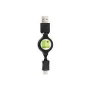 iEssentials IE-MICRO-USBR Micro USB to USB Retractable Data Cable