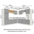 thumbnail image 3 of Cocina Integral Completa Modular Madesa Lux 546cm BG 02, 3 of 10
