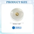 thumbnail image 2 of 5Pcs Natural Shell Button, 10mm Bowl Shell Shank Buttons, Mixed Beige/Gold, 2 of 6