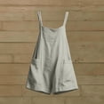 thumbnail image 7 of One Piece Jumpsuits for Women Plus Size Fashion Double Shoulder Sleeveless Overall Shorts Casual Rompers with Pockets, 7 of 7