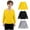 Gray, variant on 3 Pack Toddler Soft Thick Crewneck Tee Tops Girls Comfort Basic Long Sleeve T-Shirt