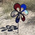 thumbnail image 3 of In the Breeze 2669 — 10 Inch Red, White, and Blue Mylar Windee Wheelz Spinner — Sparkly Outdoor Garden Décor, 3 of 3