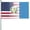 American Flag &Guatemala, variant on Puerto Rico Flag Outdoor Flag Home Garden Flag Banner Breeze Flag Usa Flag Decorative Flag 3x5 Ft Flag