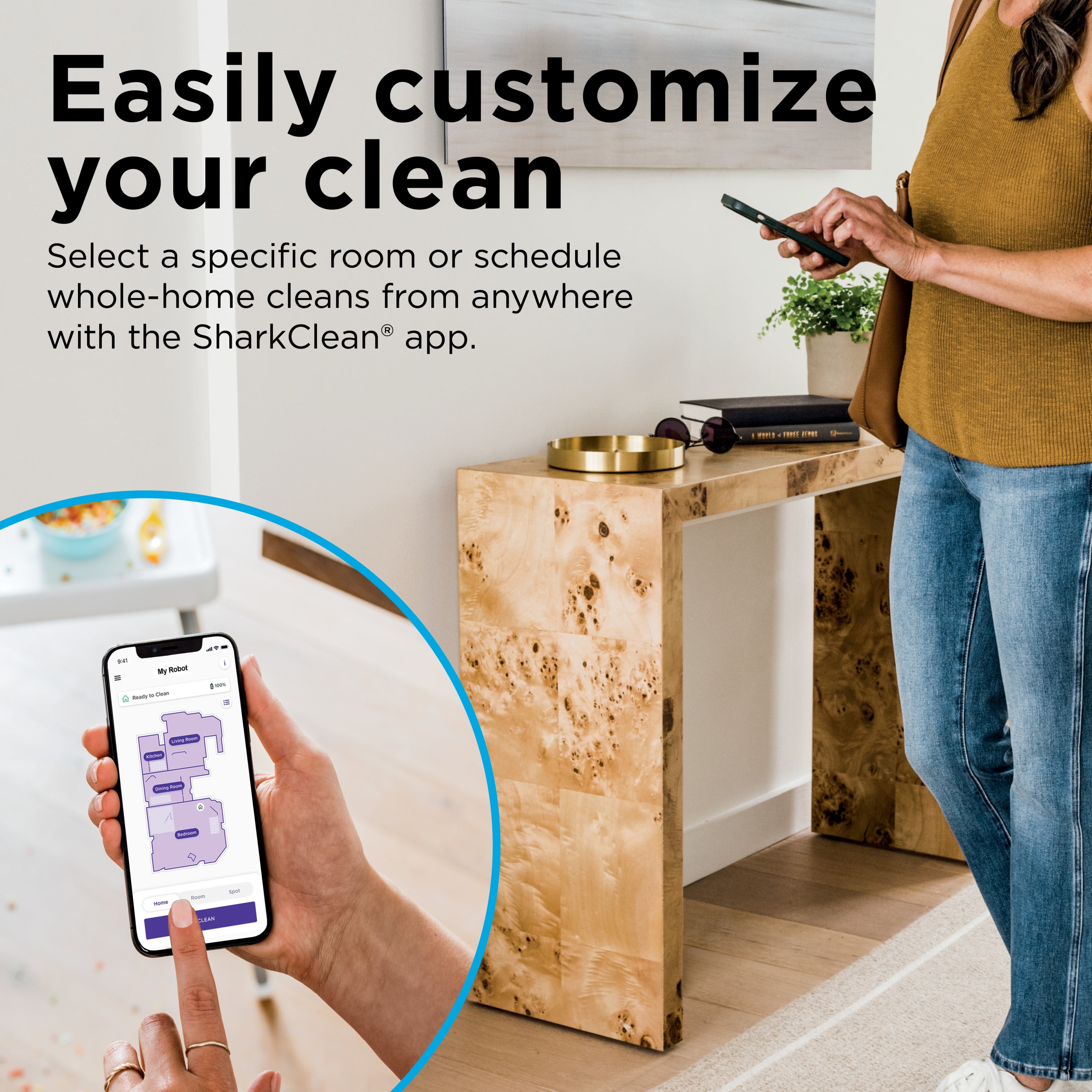 Shark Matrix Robot Vacuum, Self-Emptying 60-Day Base, Pet Friendly, Matrix Clean, RV2300AE