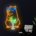 thumbnail image 5 of Handmadetneonsign Capybara Drinking Martini Neon Sign, Capybara Wall Art Decor, Capybara Wall Decor, 5 of 5