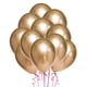 thumbnail image 1 of 50 globos de látex gruesos de 10 pulgadas suministros de adornos de fiesta de color metálico (dorado), 1 of 6