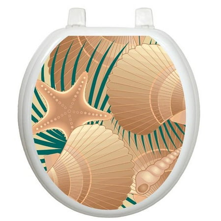 Toilet Tattoos Themes Found On The Beach Seat Decal Toilet Tattoos Themes Found On The Beach Seat Decal