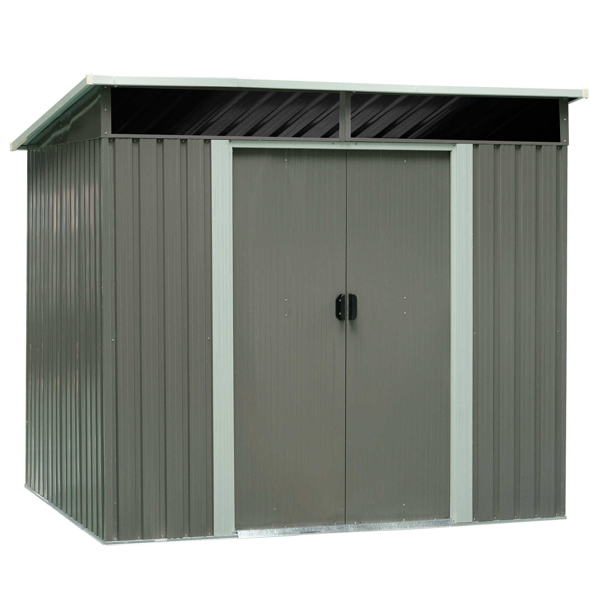 4’x7.8’ Steel Outdoor Garden Storage Shed