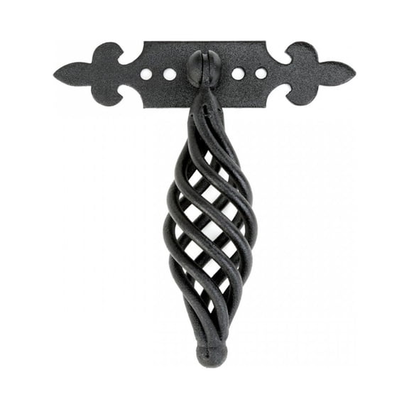 Cabinet or Drawer Birdcage Pull Black Iron 4" x 3 3/4" W | Renovator's Supply