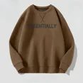 thumbnail image 2 of Ropa para hombre Sudaderas gráficas para hombre Sudadera sin capucha Cuello redondo Cuello redondo Top negro Jersey Otoño Ropa de calle Nuevo en No Brand, 2 of 4