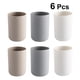 thumbnail image 5 of EeaseMX Taza de cepillo de dientes de baño de 5 piezas Copa de diente de color sólido Parejas tazas de cepillado de dientes simples para baño Café gris blanco para cada 2 piezas, 5 of 7