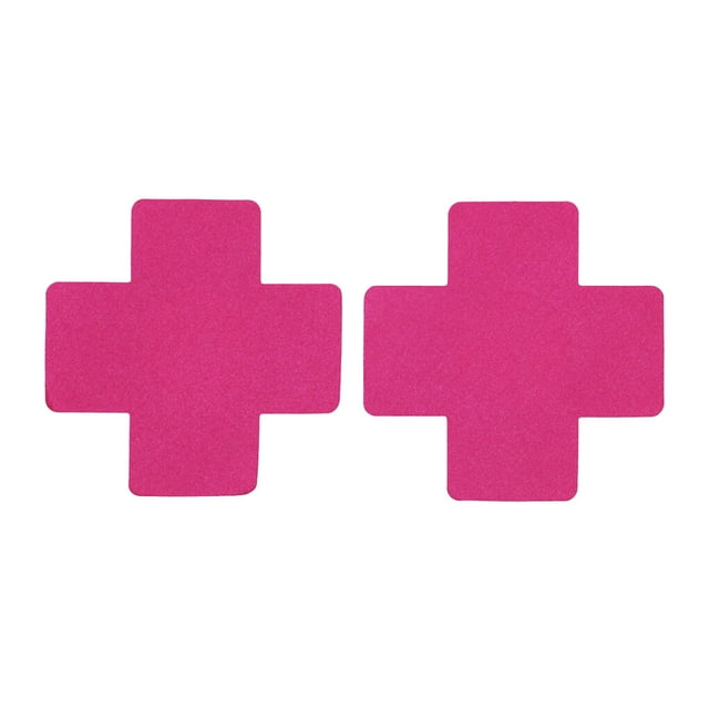 kurtrusly 1 Paire Cache-Tétons Anti-Protrusion Ensemble de Protection pour Seins Fournitures de Coiffure Auto-Adhésif Forme Croisée Design Pratique Croix Rose