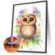 thumbnail image 5 of Pintura de diamante 5D DIY Kit de búho de taladro redondo completo decoración del hogar arte artesanal 30x40cm, 5 of 9