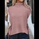 thumbnail image 5 of Chaleco Tipo Suéter para Mujer, Sin Mangas, con Lazo Lateral, Acanalado, con , Informal, Sin Camiseta. Rosa M, 5 of 10