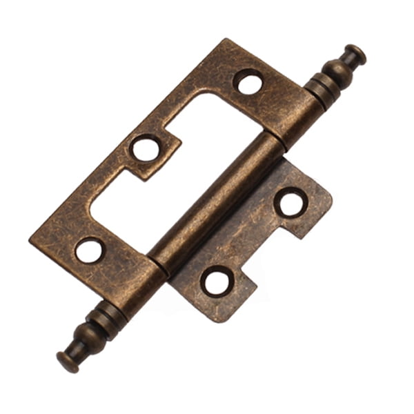 10x Closet Inset Hinge Corner Hinges, Soft Closing Flush Bronze