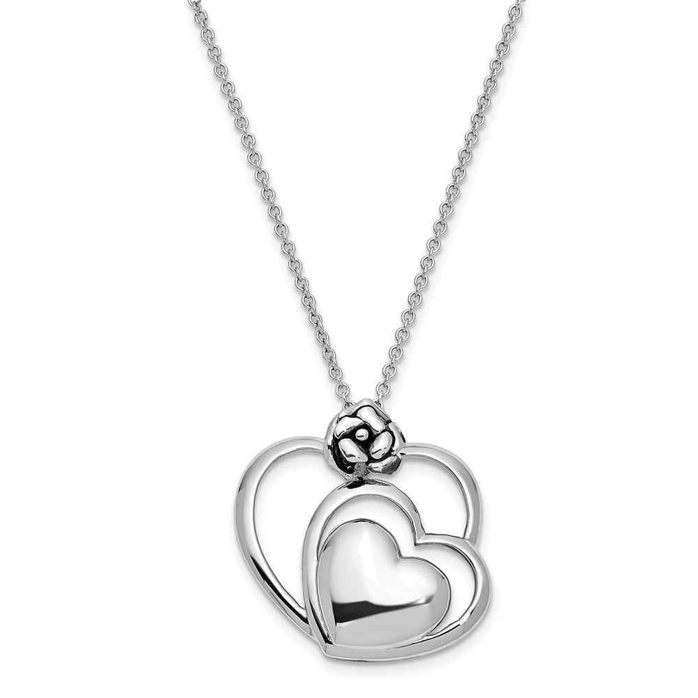 925 Sterling Silver Thank You My Grand Daughter 18in Necklace