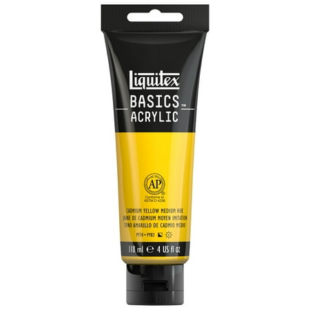 UPC: 0094376922363 | Liquitex BASICS Acrylic Color  4 oz. Tube  Cadmium Yellow Medium