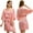 Deep Powder, variant on LYMAYTER Women Summer Bathrobe Lightweight Satin Short Robe Casual Solid Color Kimono Robe S-3XL